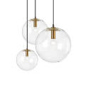 Minimalist Transparent Glass Ball Chandelier Pendant Lamp